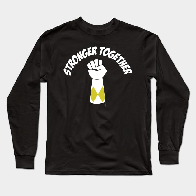 Yellow Power Stronger Together Long Sleeve T-Shirt by gimmiethat